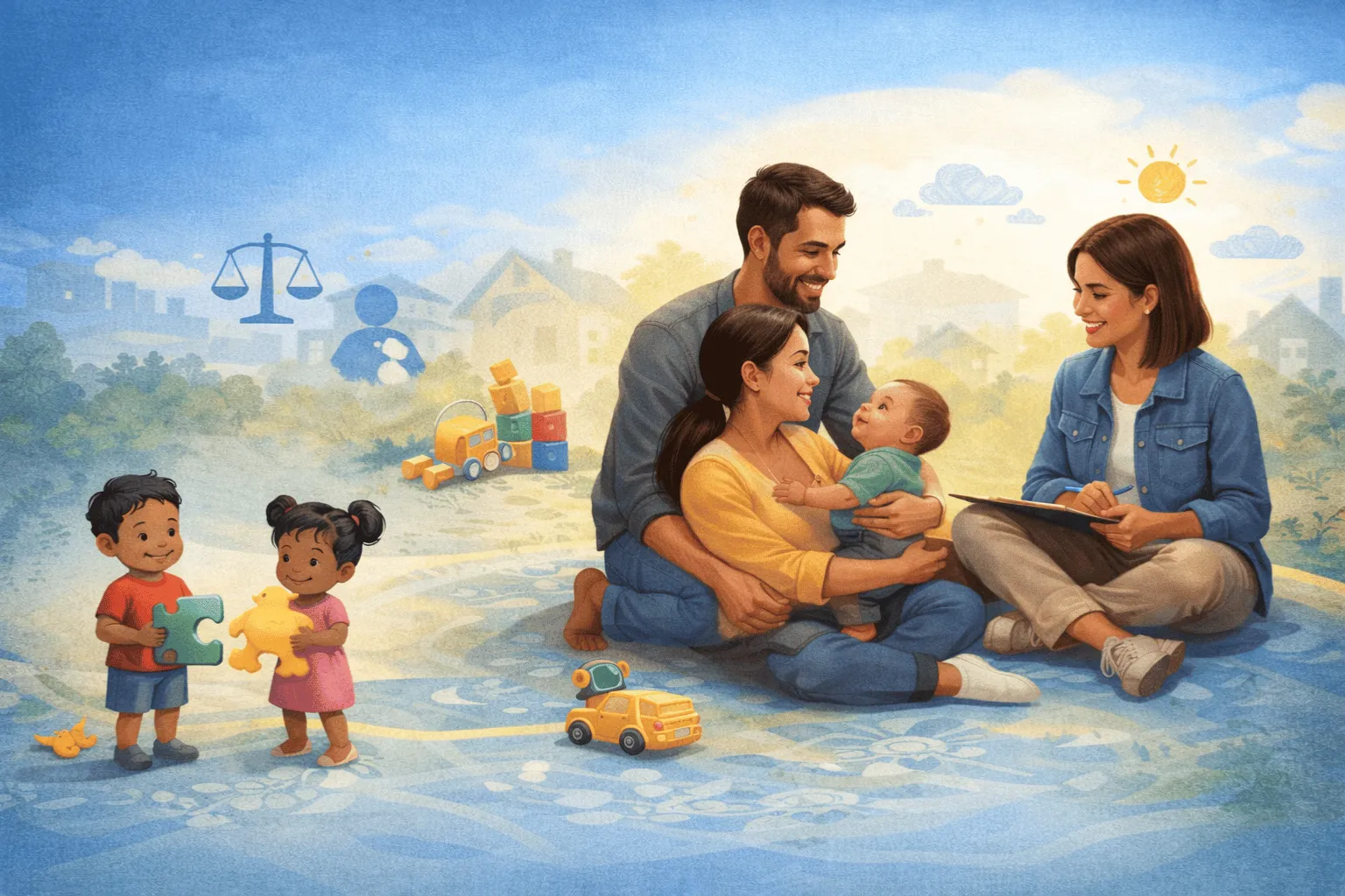 Ilustração do artigo: Programa Criança Feliz: importância, objetivos e impacto na primeira infância